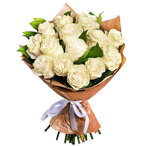 15 white roses with delivery Tula