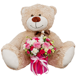 Miss charming with teddy bear with delivery Tula