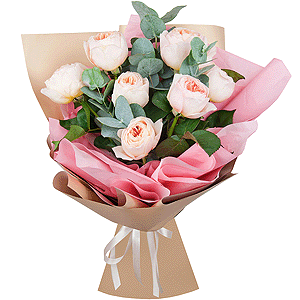Bouquet of peony roses with delivery Tula