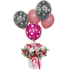 Darling with balloons with delivery Tula