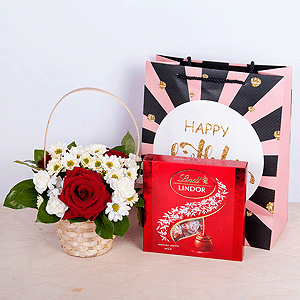 Gift set "Flower basket and sweets" with delivery Tula