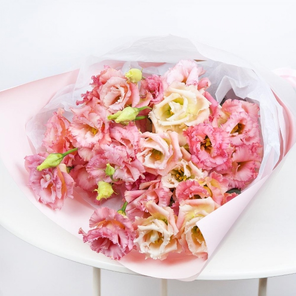 Pink Lisianthus (Eustoma) - 9, Wrapping Paper