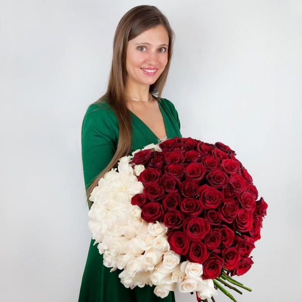 Red rose 50 cm - 80, White rose 50 cm - 81, Wrapping Paper