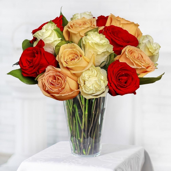 White rose 50 cm - 9, Rose Cream 50 cm - 9, Red rose 50 cm - 9, Wrapping Paper