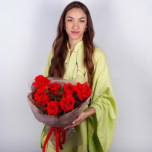 Rose Red 50 cm Ecuador - 11, Pistachio, Wrapping Paper